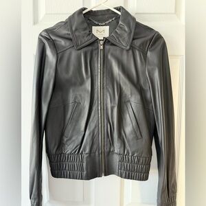 M by Madonna Black Leather Jacket